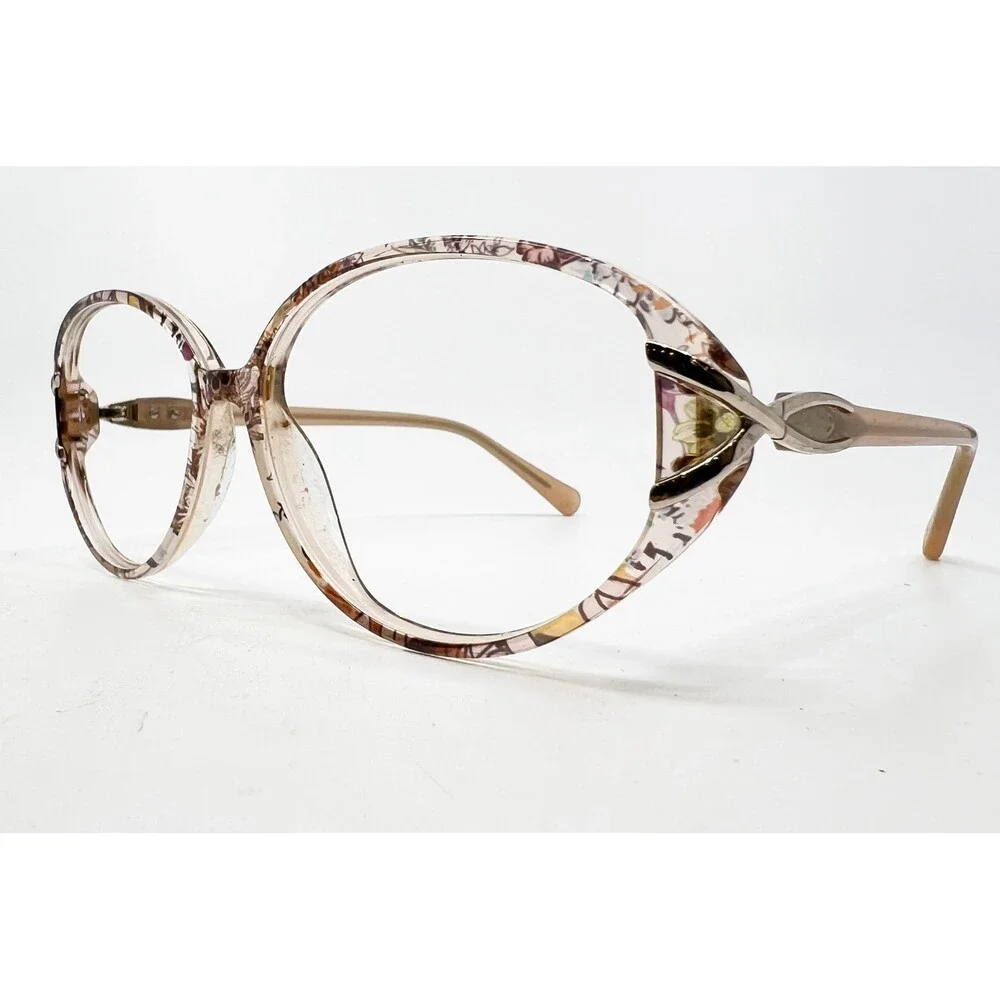 MJ07619 Eyeglasses Womens Multicolor Floral Oval Frames 56-15-135